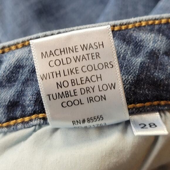 Pistola High Rise Distressed Ankle Crop Skinny Jean Size 28 - Picture 5 of 7